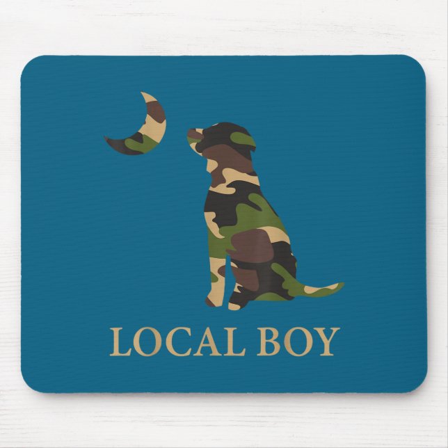 Alfombrilla De Ratón Camo Southern Local Boy Duck Hunting Black Lab Out (Frente)