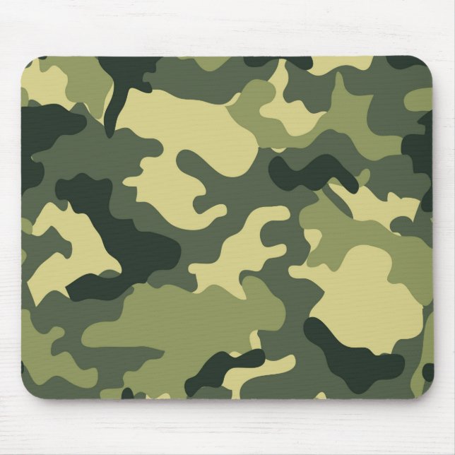 Alfombrilla De Ratón Camo Verde del Ejército Mousepad (Frente)