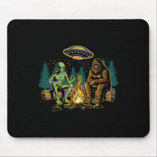 Alfombrilla De Ratón Campamento de ovnis de Bigfoot Alien Sasquatch Cam