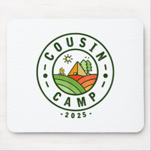 Alfombrilla De Ratón Campamento de primos 2025 Tribu de camping Vacacio