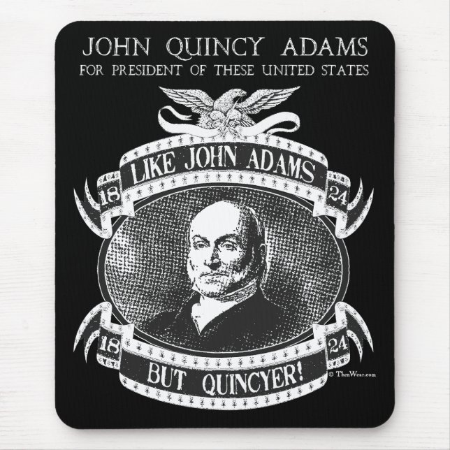 Alfombrilla De Ratón Campaña Mousepad de John Quincy Adams 1824 (Frente)