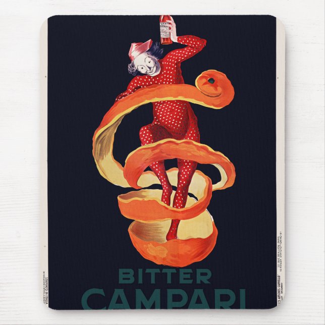 Alfombrilla De Ratón Campari amargo por Cappiello (Frente)