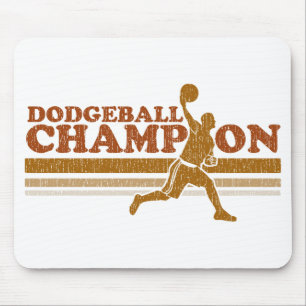 Alfombrilla De Ratón Campeón de Dodgeball del vintage