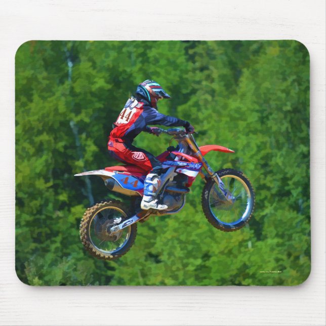 Alfombrilla De Ratón Campeón de Motocross Dirt Bike (Frente)