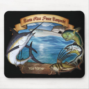 Alfombrilla De Ratón Campeón de pesca de Costa Rica (su nombre)