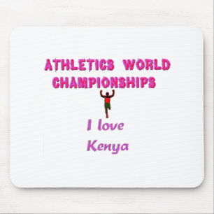Alfombrilla De Ratón Campeones atléticos del mundo de Kenia.