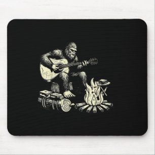 Alfombrilla De Ratón Camping Bigfoot Malvavisco Roca Bigfoot Tocando Gu