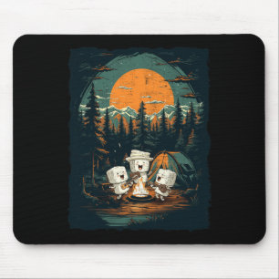 Alfombrilla De Ratón Camping Fall Vibes Retro Mujeres Hombres Niños Aut
