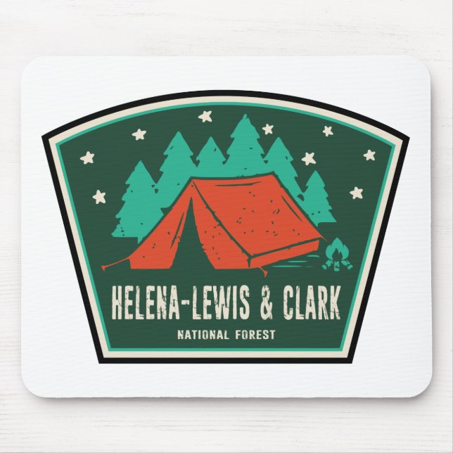 Alfombrilla De Ratón Camping Forestal Nacional Helena-Lewis y Clark (Frente)
