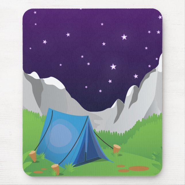 Alfombrilla De Ratón Camping - Noche (Frente)