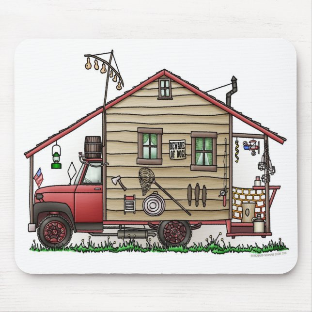 Alfombrilla De Ratón Campista Mousepads del Hillbilly del campesino (Frente)