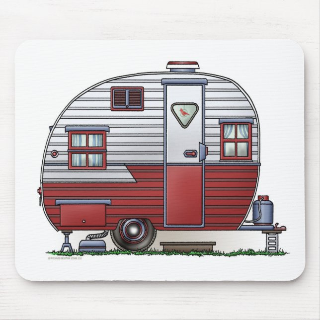 Alfombrilla De Ratón Campista móvil Mousepad del explorador (Frente)