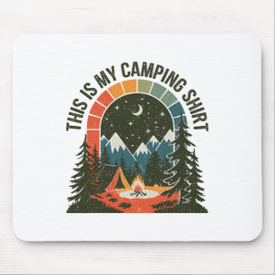 Alfombrilla De Ratón Campista Vintage Esta Es Mi Ropa De Camping Sender