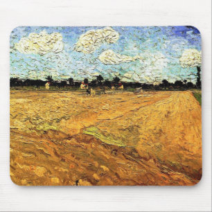 Alfombrilla De Ratón Campo Arado (los Surcos) de Vincent van Gogh