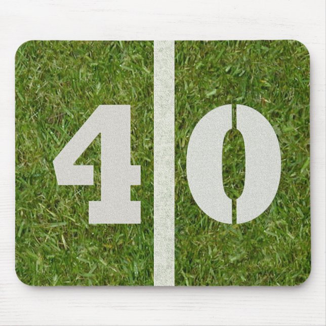 Alfombrilla De Ratón Campo de fútbol Mousepad de 40 líneas de yardas (Frente)
