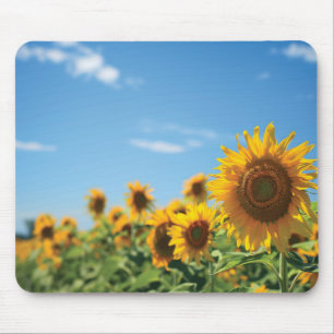 Alfombrilla De Ratón Campo de girasol