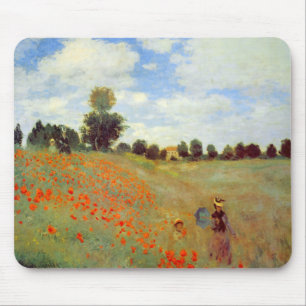 Alfombrilla De Ratón Campo de las amapolas, Claude Monet