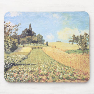 Alfombrilla De Ratón Campo de trigo de Alfred Sisley el