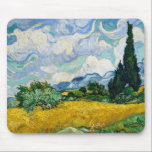 Alfombrilla De Ratón Campo de trigo Van Gogh con cipreses. Impresionism<br><div class="desc">Almohadilla de ratón Van Gogh "Wheat Field with Cypresses" (Campo de trigo con cipreses).</div>