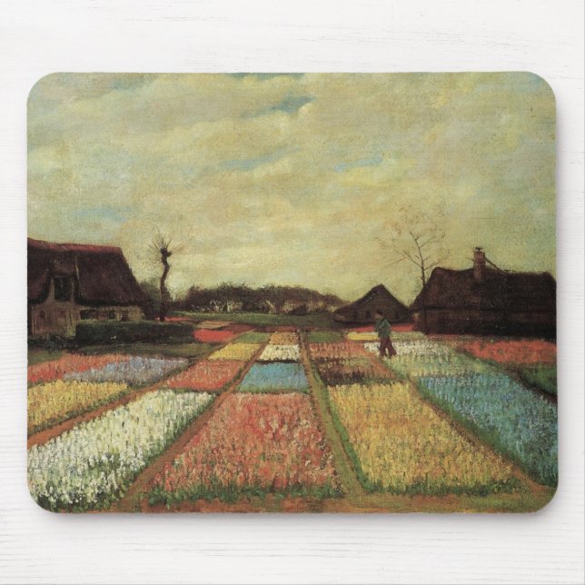 Alfombrilla De Ratón Campos de Bulbos de Vincent van Gogh (Frente)