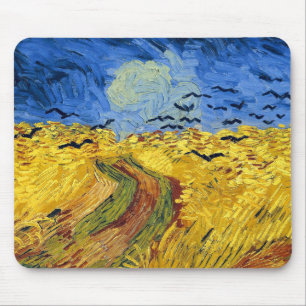 Alfombrilla De Ratón Campos de trigo de Van Gogh pintura impresionista
