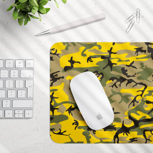 Alfombrilla De Ratón Camuflaje amarillo y verde, ejército, ejército