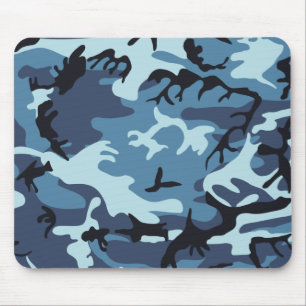 Alfombrilla De Ratón Camuflaje azul Mousepad