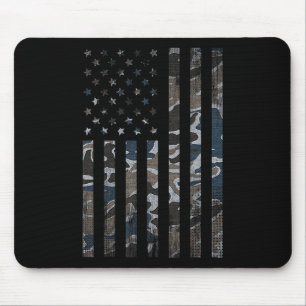 Alfombrilla De Ratón Camuflaje Bandera Estadounidense Camo Military 4 D
