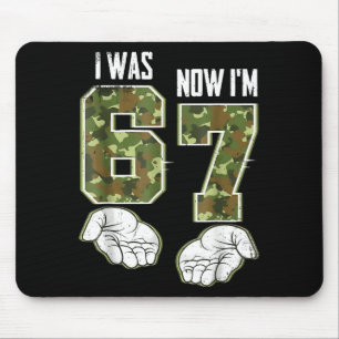 Alfombrilla De Ratón Camuflaje Cumpleaños 7 Años Fui 6 Ahora Soy 7 67 D