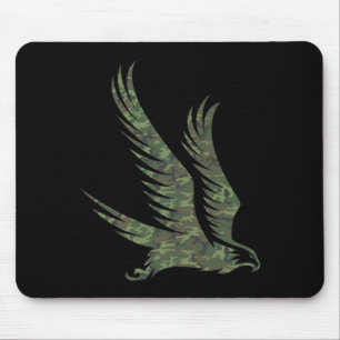 Alfombrilla De Ratón Camuflaje de halcón militar Goshawk Ave de rapiña