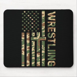 Alfombrilla De Ratón Camuflaje juvenil lucha libre bandera americana Us