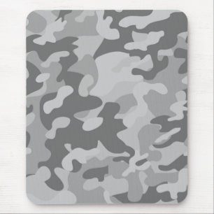 Alfombrilla De Ratón Camuflaje militar gris pizarra gris costero plata