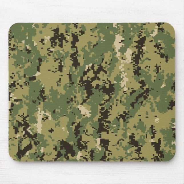 Alfombrilla De Ratón Camuflaje Naval Woodland (Frente)