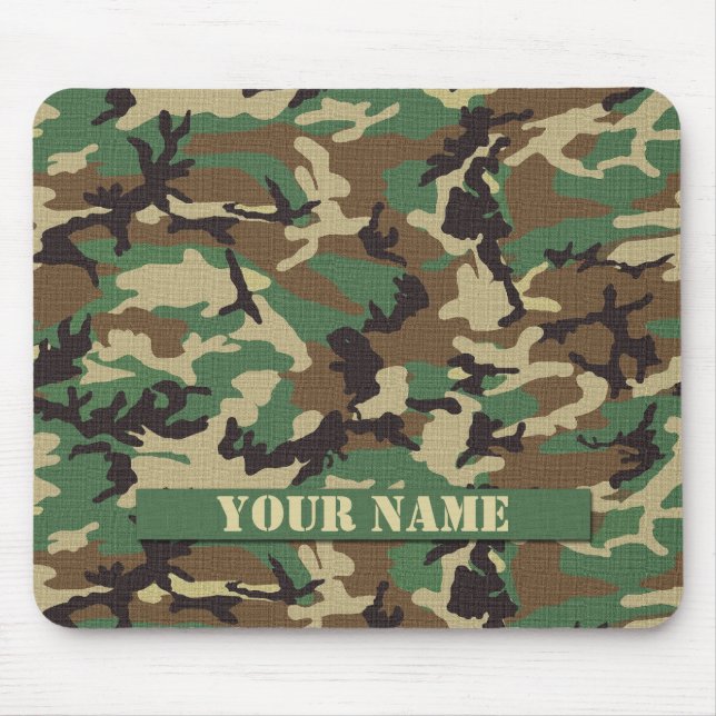 Alfombrilla De Ratón Camuflaje personalizado Mousepad del arbolado (Frente)
