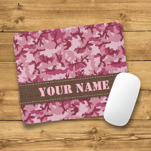Alfombrilla De Ratón Camuflaje rosa