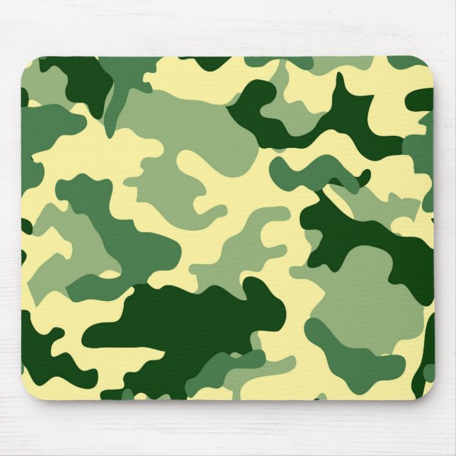 Alfombrilla de ratón Camuflaje Verde (Frente)