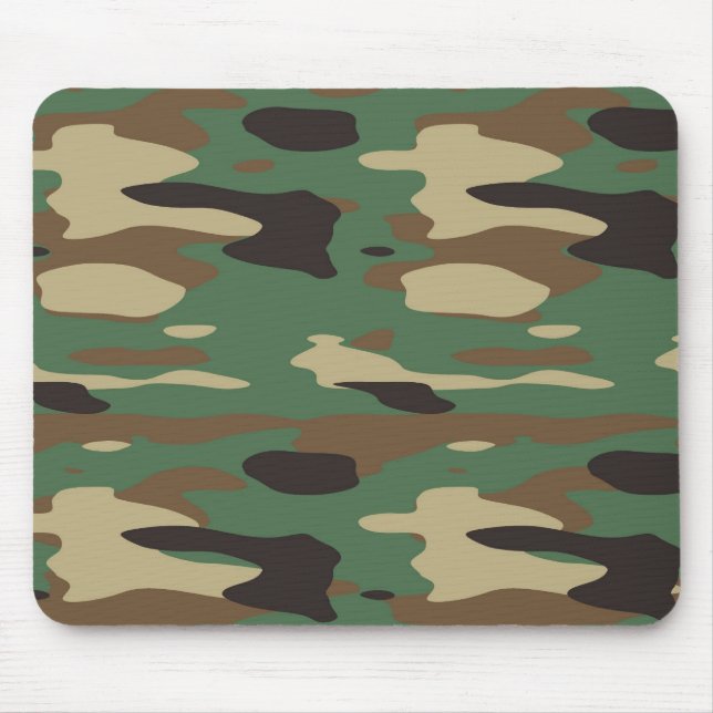 Alfombrilla De Ratón Camuflaje verde Mousepad (Frente)
