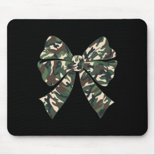 Alfombrilla De Ratón Camuflaje Viejo Camo Bow Camo Coquette Bow Huning