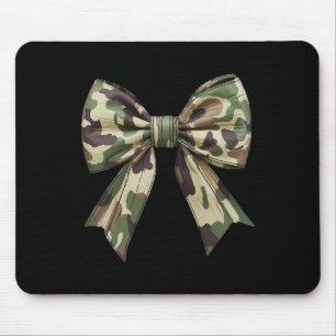 Alfombrilla De Ratón Camuflaje Viejo Camo Bow Camo Coquette Bow Huning