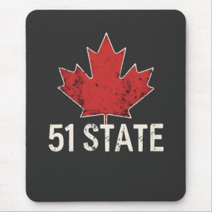 Alfombrilla De Ratón Canadá 51 Estado Trump Bandera estadounidense y ca