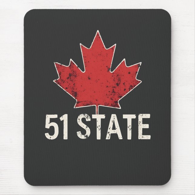 Alfombrilla De Ratón Canadá 51 Estado Trump Bandera estadounidense y ca (Frente)