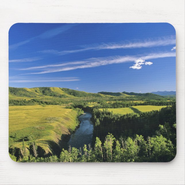 Alfombrilla De Ratón Canadá, Alberta, el río Highwood a lo largo del (Frente)