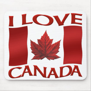 Alfombrilla De Ratón Canadá Bandera Mousepad I Love Canada Mousepad