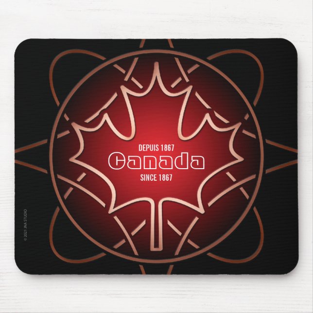 Alfombrilla De Ratón Canadá Desde 1867 Mousepad (Frente)