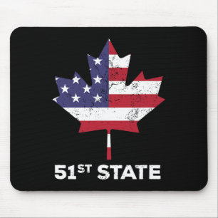 Alfombrilla De Ratón Canadá Estado 51 Estados Unidos Divertido Presiden