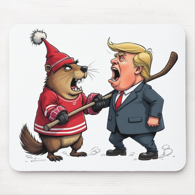 Alfombrilla De Ratón Canadá luchando contra Trump (Frente)
