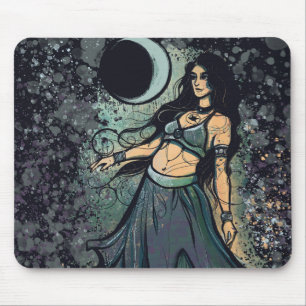 Alfombrilla De Ratón Cáncer Belly Zodiac MoonChild Goddess