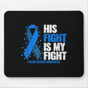 Alfombrilla De Ratón Cáncer de Colón Su Lucha Es Mi Lucha Contra El Cán