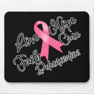 Alfombrilla De Ratón Cáncer de Mama Amor Determinación de Esperanza