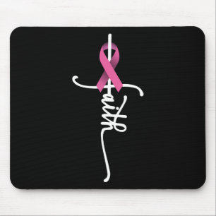 Alfombrilla De Ratón Cáncer de Mama Fe Cáncer de Mama Apoyo a la Concie